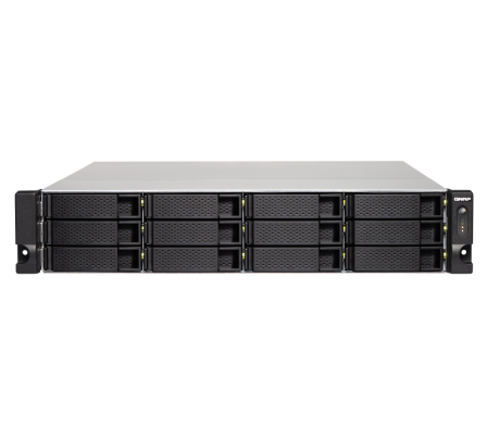 TS-1273U-RP-8G-US 2U 12-Bahias NAS/iSCSI IP-SAN, AMD R series 4-core 2.1GHz, 8GB RAM, 10GbE, Redundant PSU